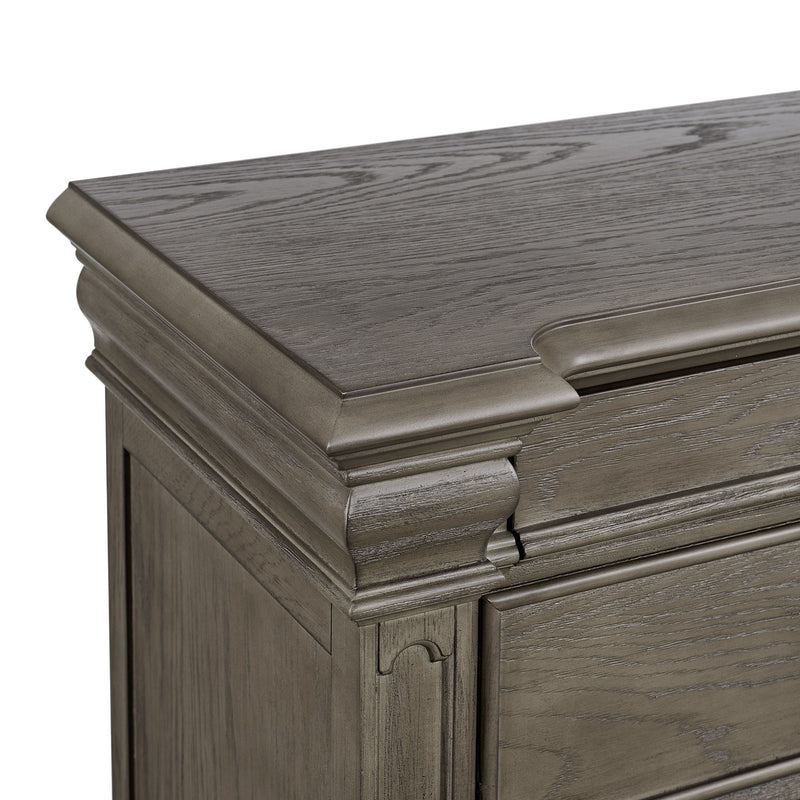 Kings Court - 7-Drawer Door Chest - Gray