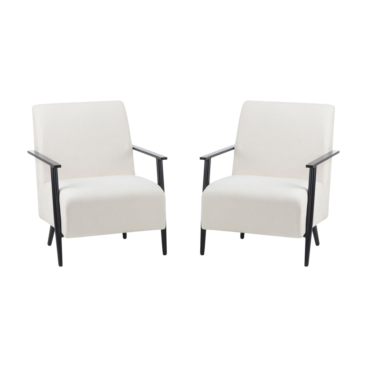 Modern Lounge Chair With Polyester Upholstery
