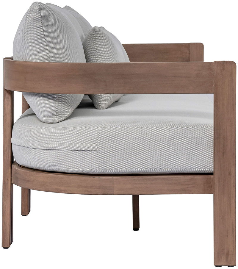 Newport - Water Resistant Fabric 86.75" Upholstered Outdoor Patio Sofa