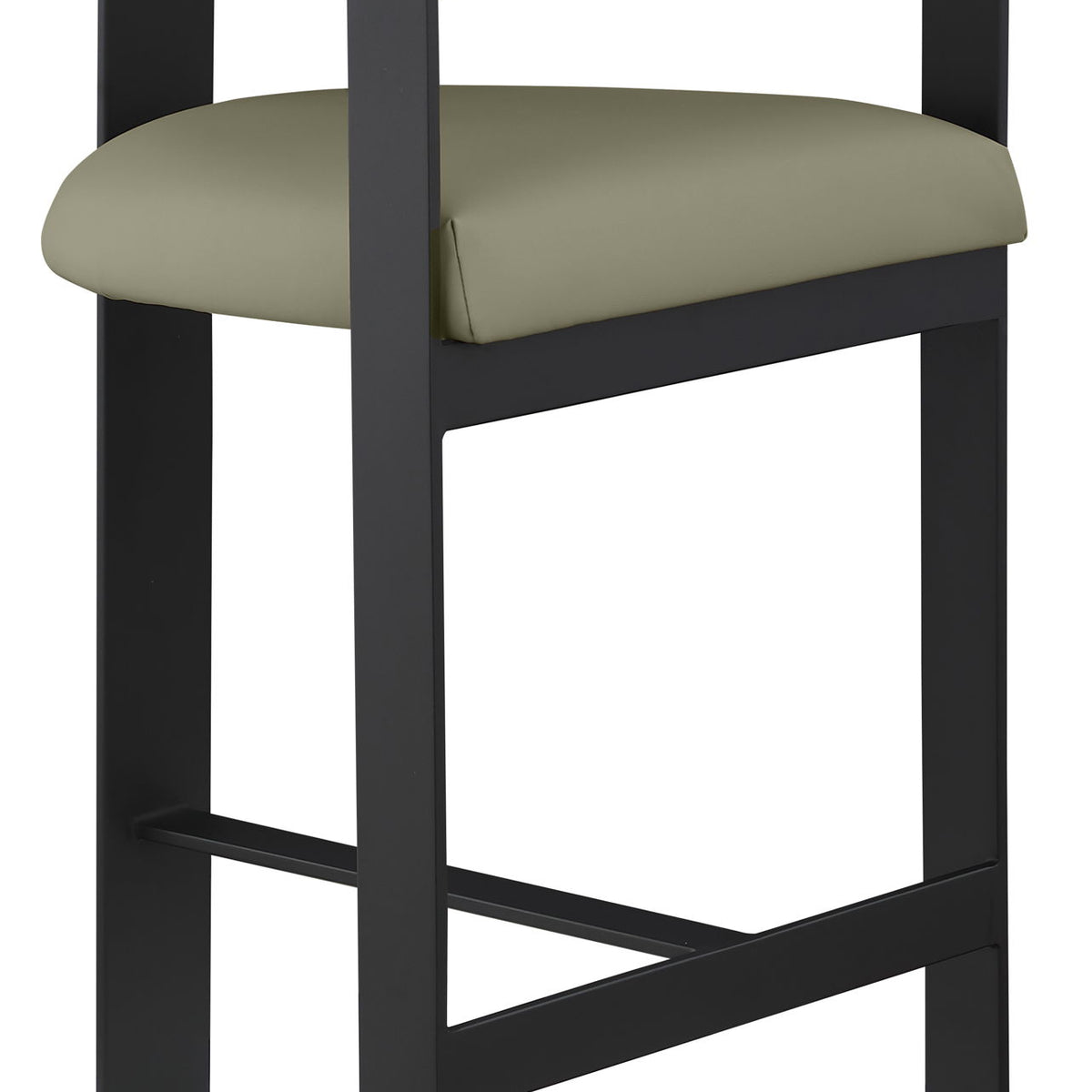 Romeo - Faux Leather Counter Stool With Black Base (Set of 2)