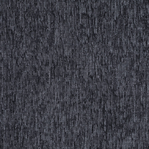 Upholstery fabric swatch in dark gray textured weave for sectional upholstery