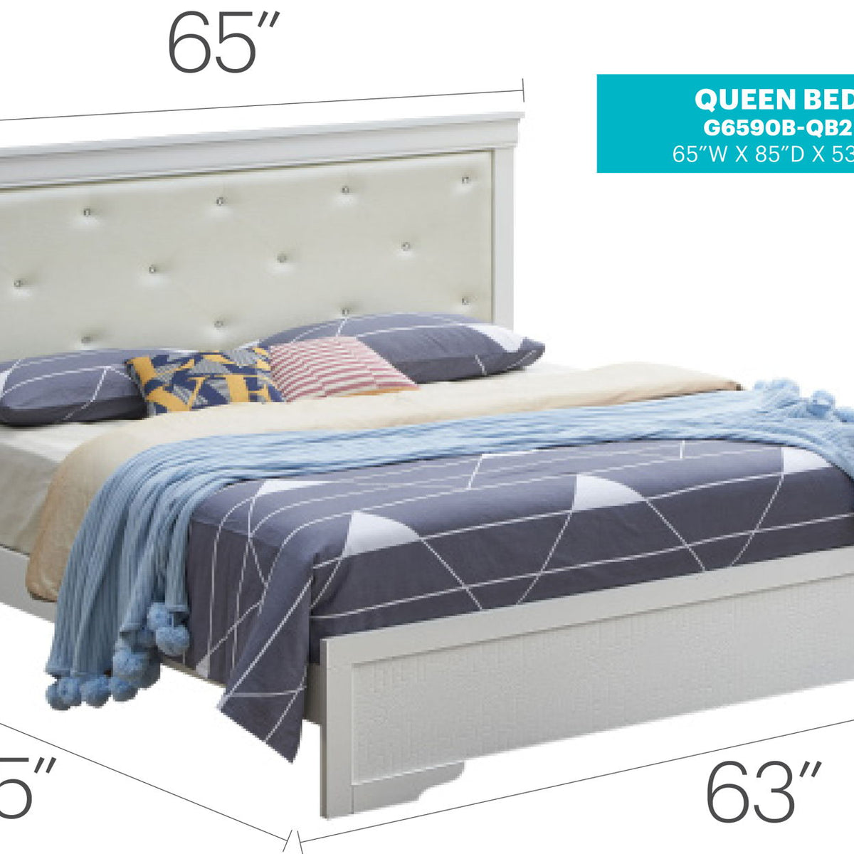 Chic Elegantly Designed Transitional Bed