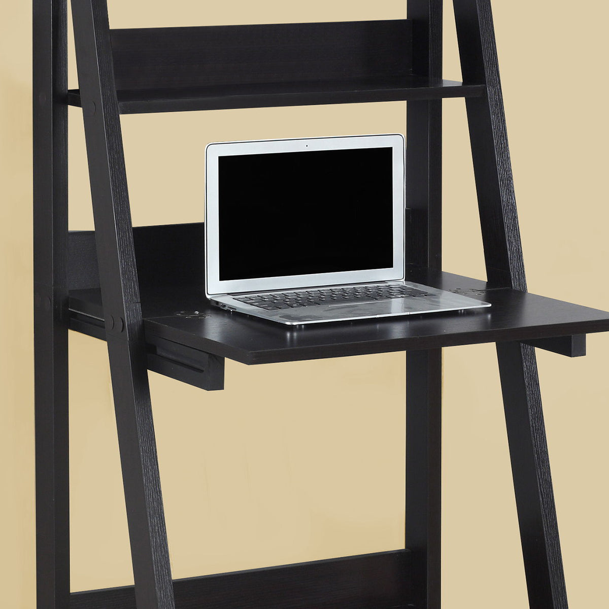 Computer Desk For Home Office, Laptop, Leaning, Storage Shelves