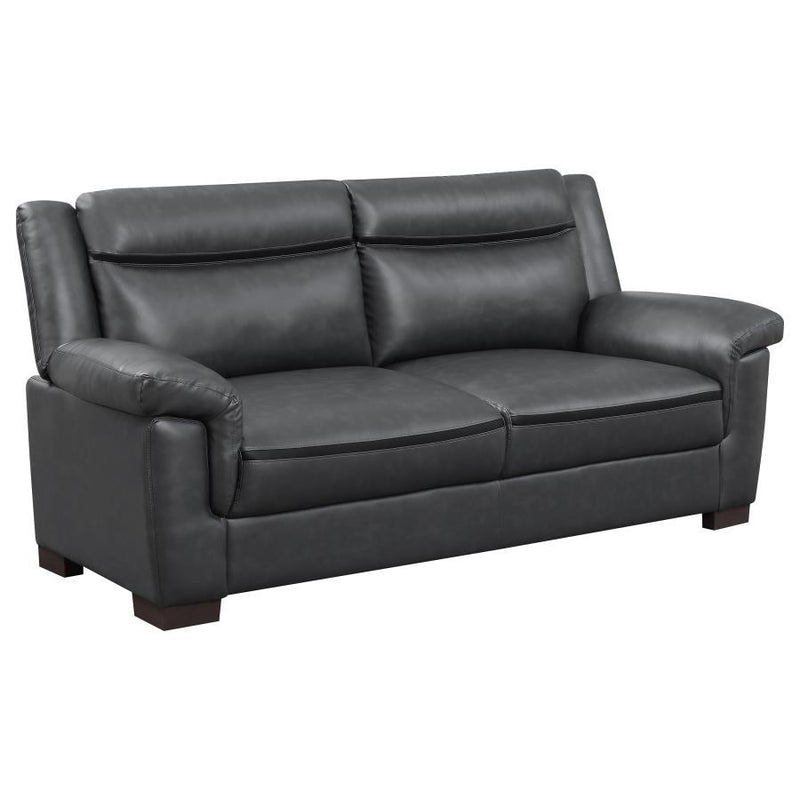 Arabella - Upholstered Padded Arm Sofa - Gray