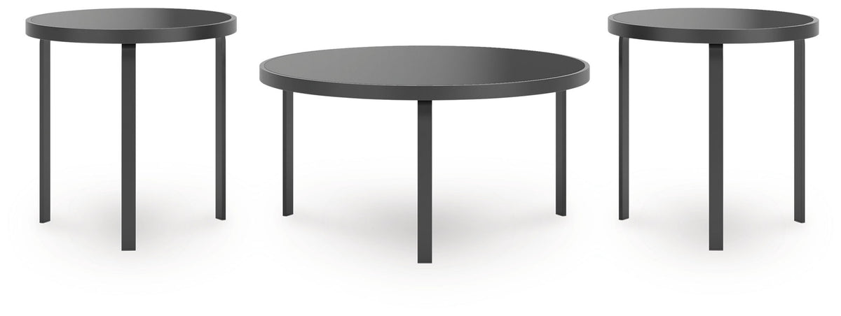 Dorylin - Black - Occasional Table Set (Set of 3)
