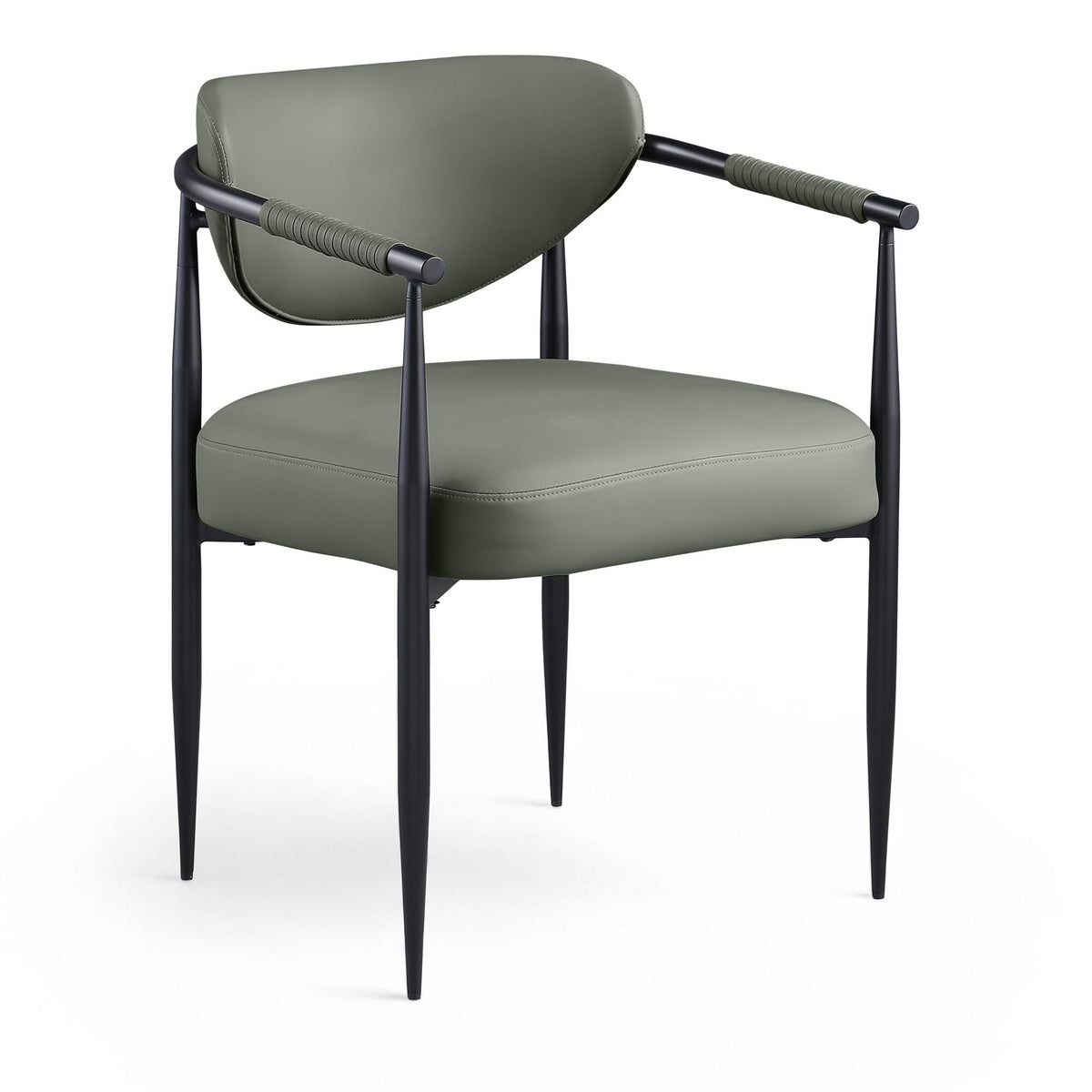 Virella - faux Leather Upholstered Dining Chair (Set of 2) - Black Base