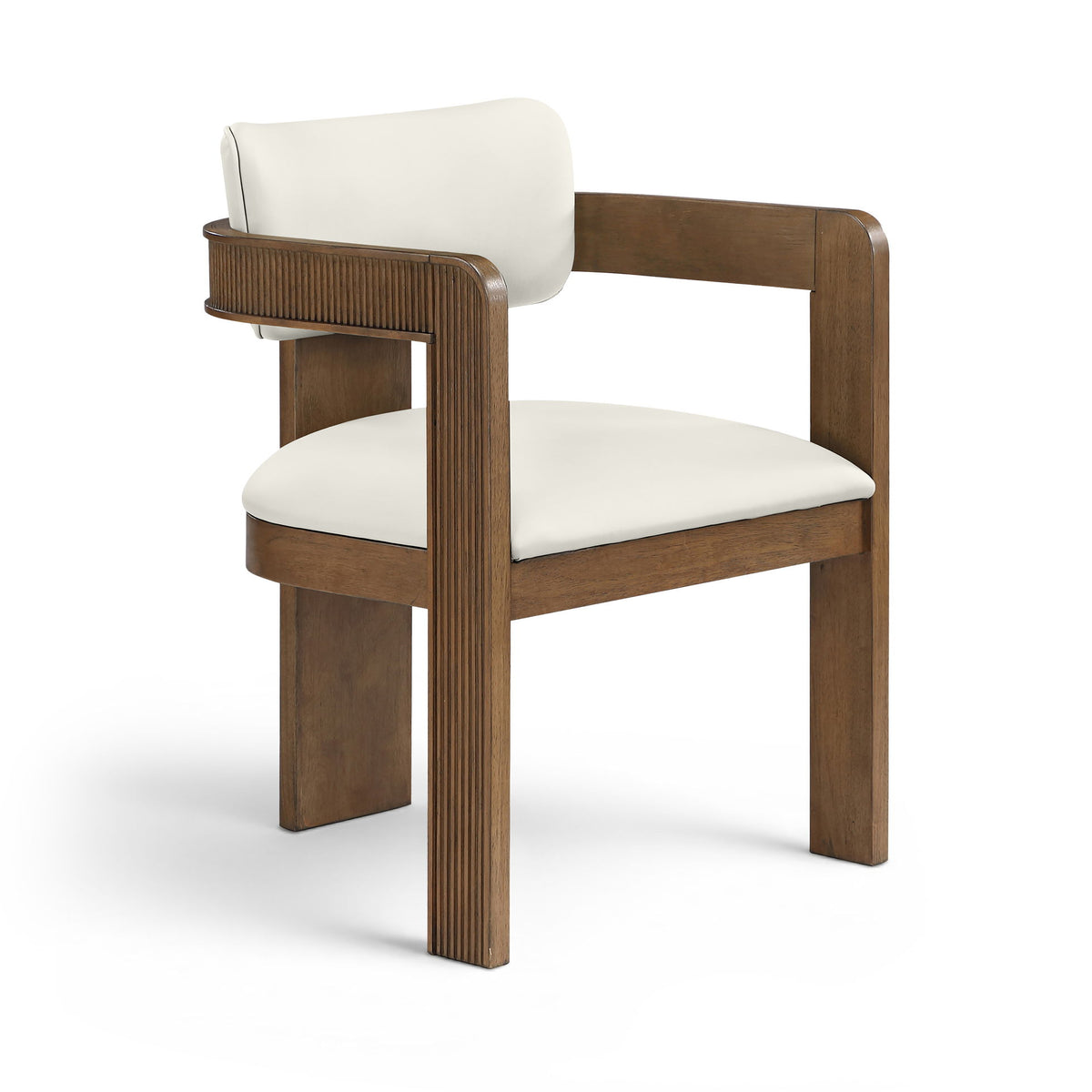 Sacha - Vegan Leather Upholstered Dining Chair With Brown Base (Set of 2)