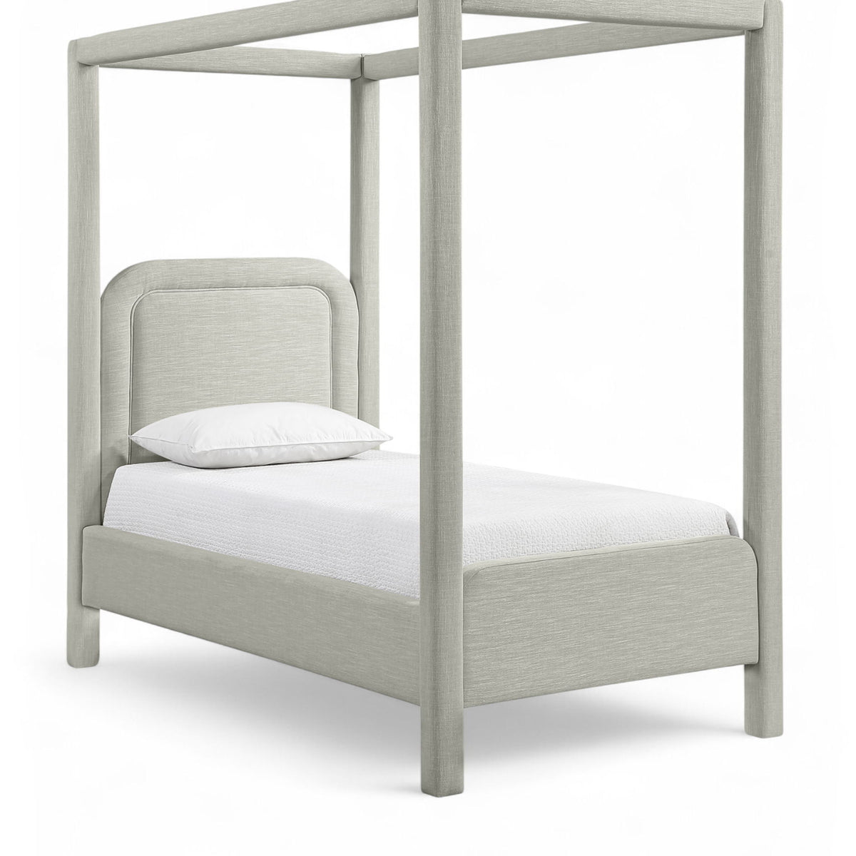 Salina - Linen Textured Fabric Upholstered Bed