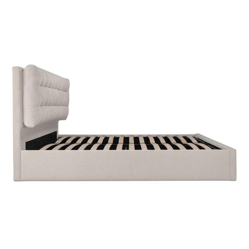 Sebastion - King Storage Bed - Cream
