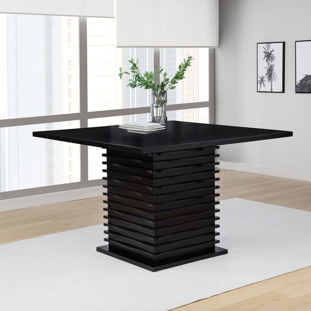 Stanton Square 54-inch Counter Height Dining Table Black