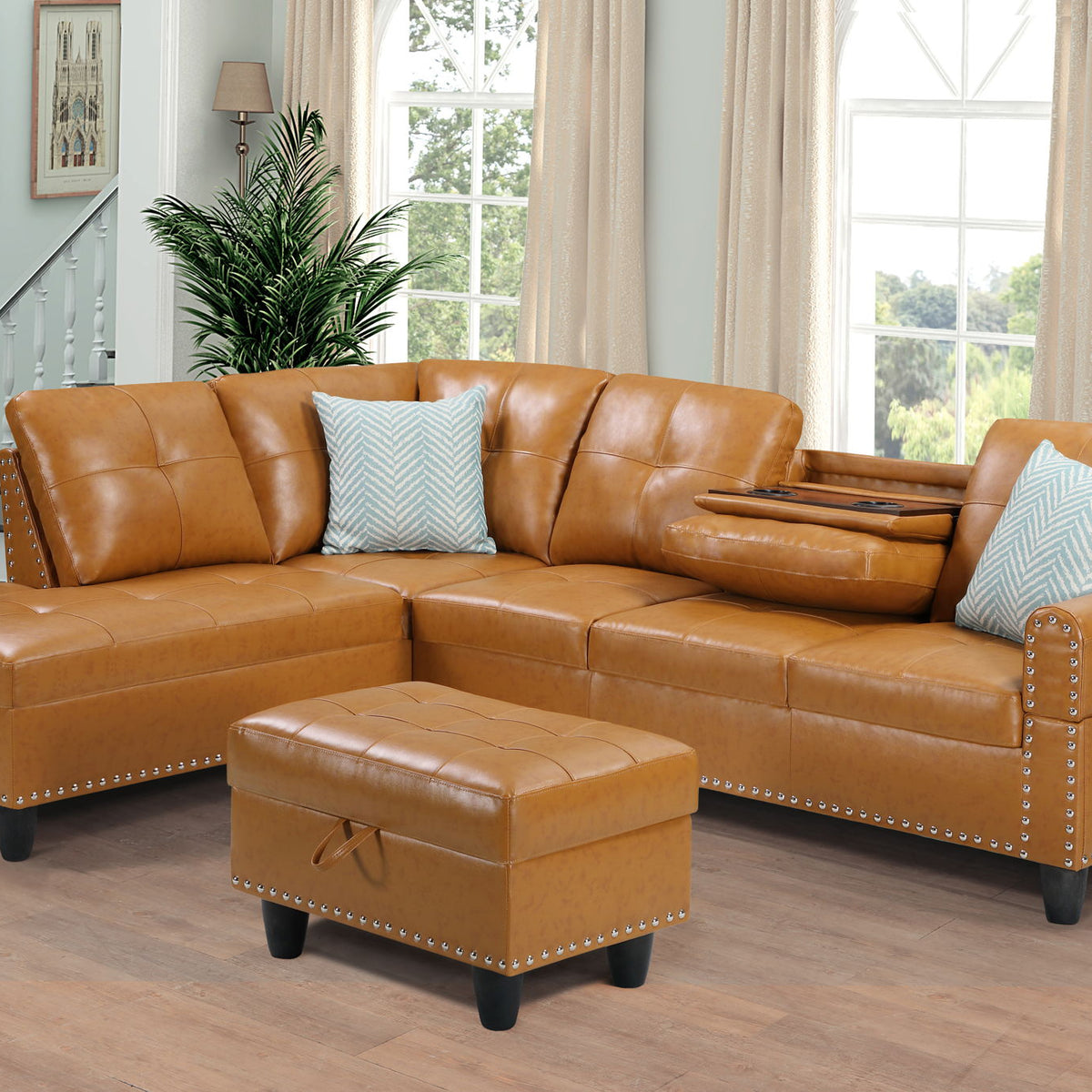 Irine - Sectional Sofa With Ottoman