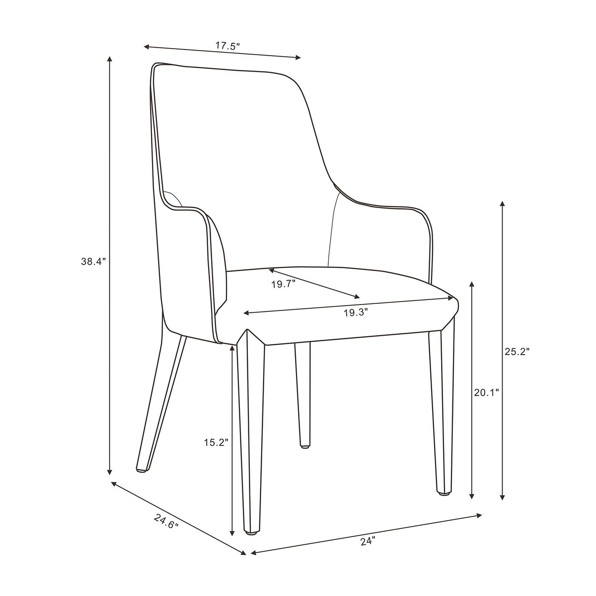 Belmont - Armchair - Taupe