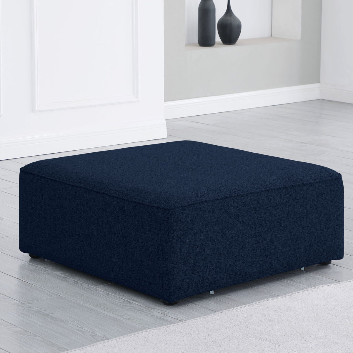 Cube - Linen Ottoman