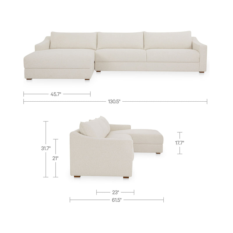 Farrow - Left Sectional - Flecked Oat