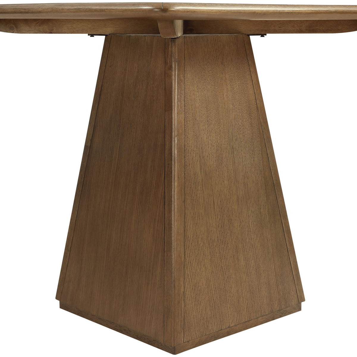 Atrium - Glass Top And Wood Base Dining Table