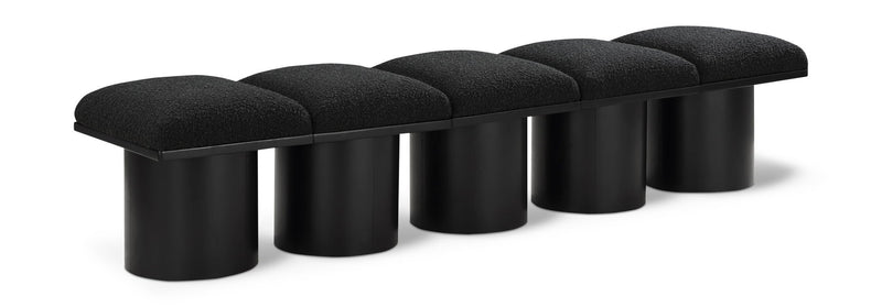 Pavilion - 5 Piece Modular Bench With Black Base