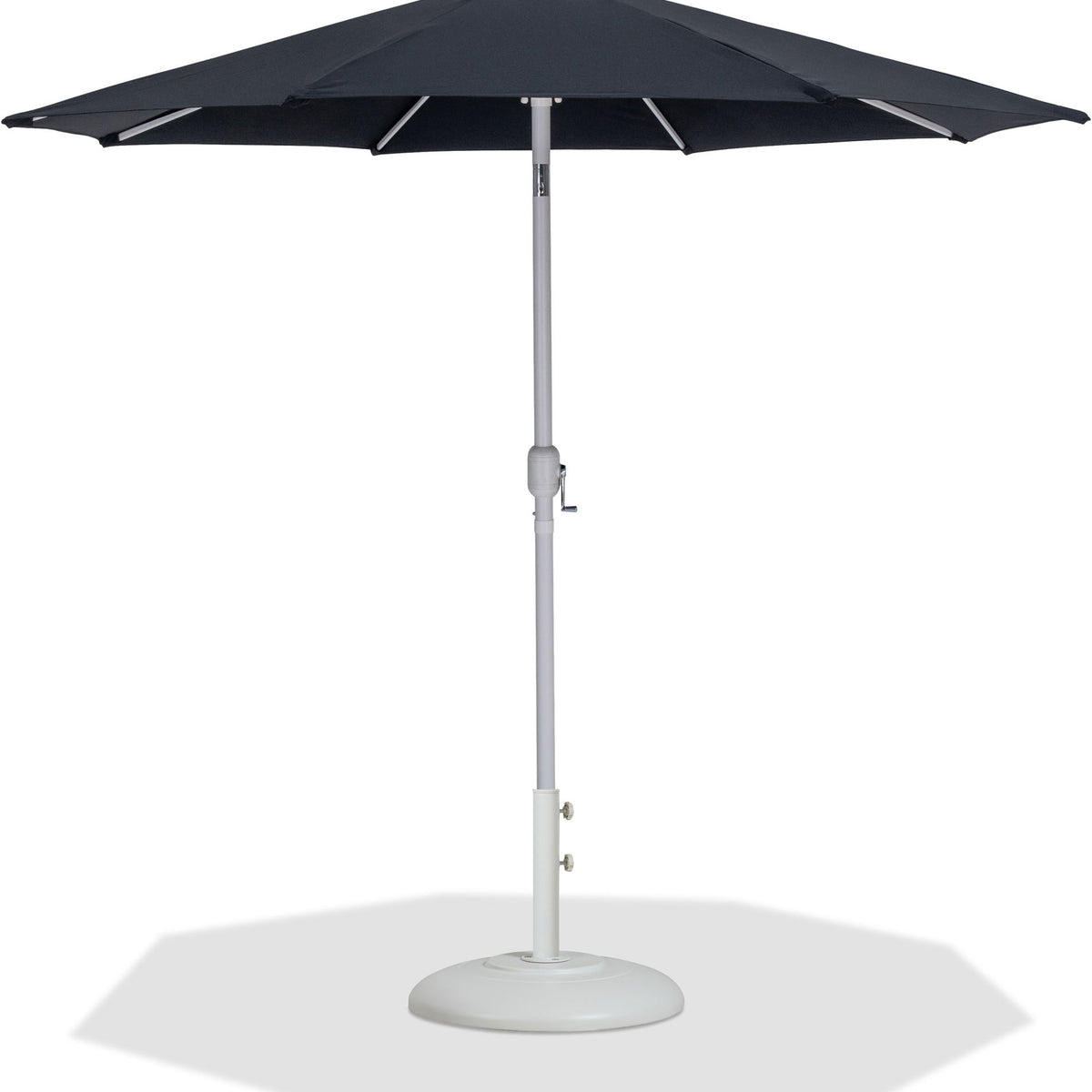 Fiji - Aluminum Patio Umbrella With Round White Base