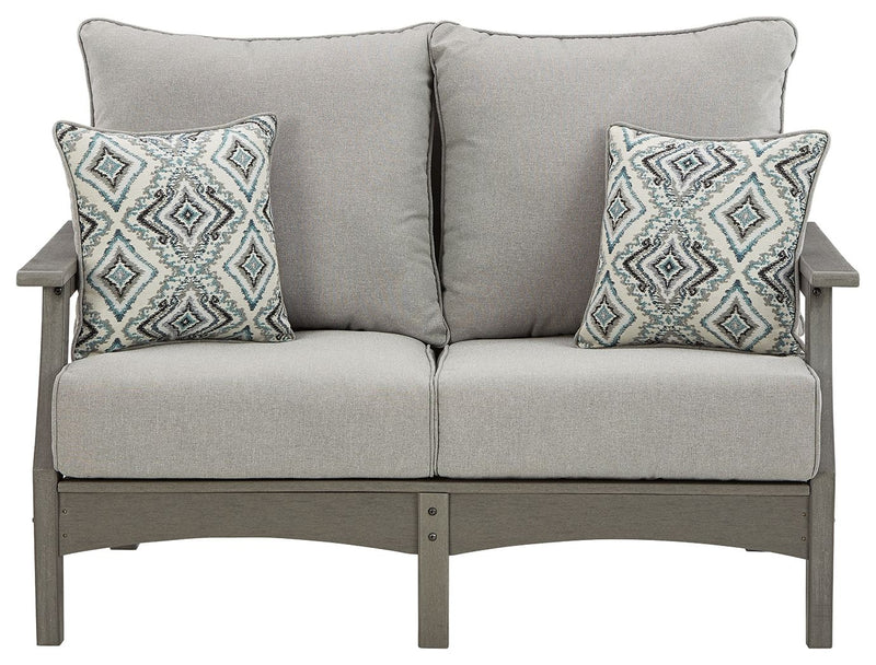 Visola - Loveseat w/Cushion - Gray