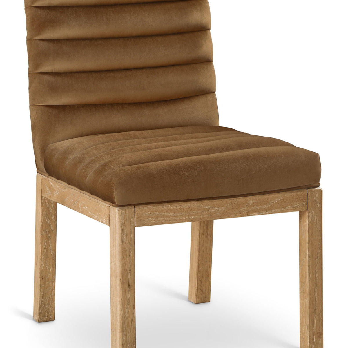Evelyn - Dining Chair With Natural Legs - Saddle