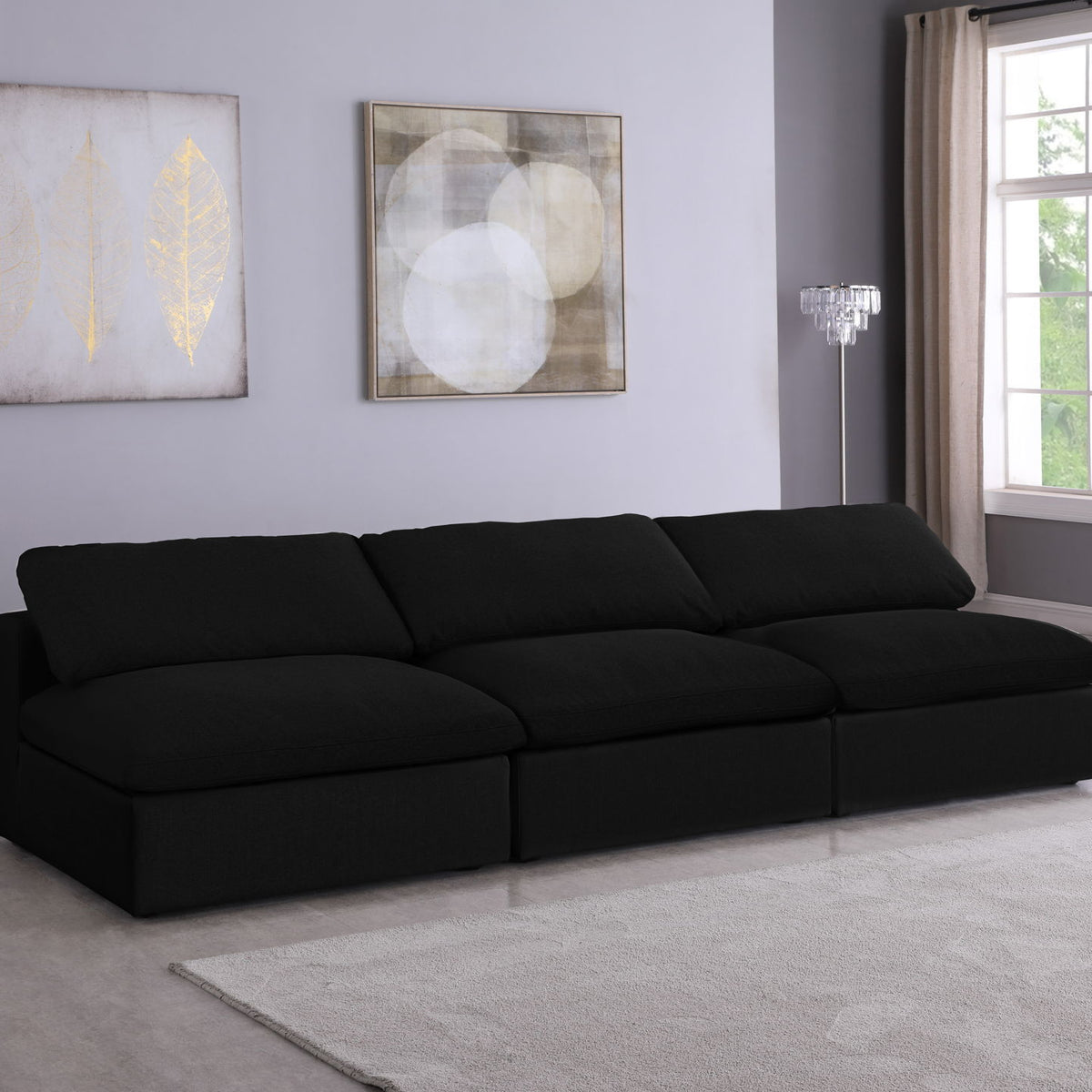 Serene - Modular Armless 3 Seat Sofa