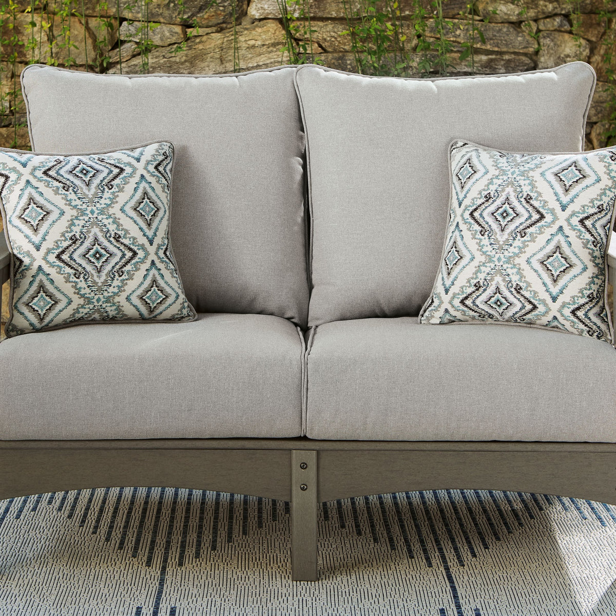 Visola - Gray - Loveseat w/Cushion