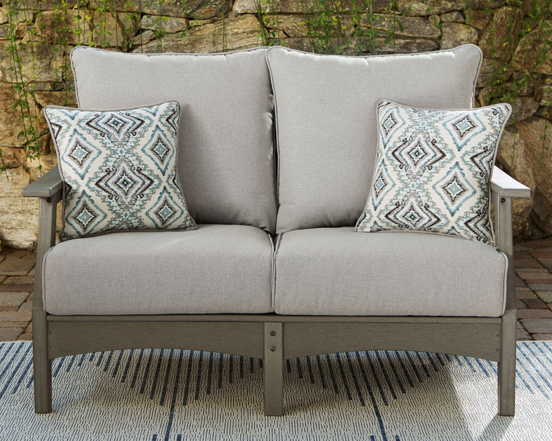 Visola - Loveseat w/Cushion - Gray
