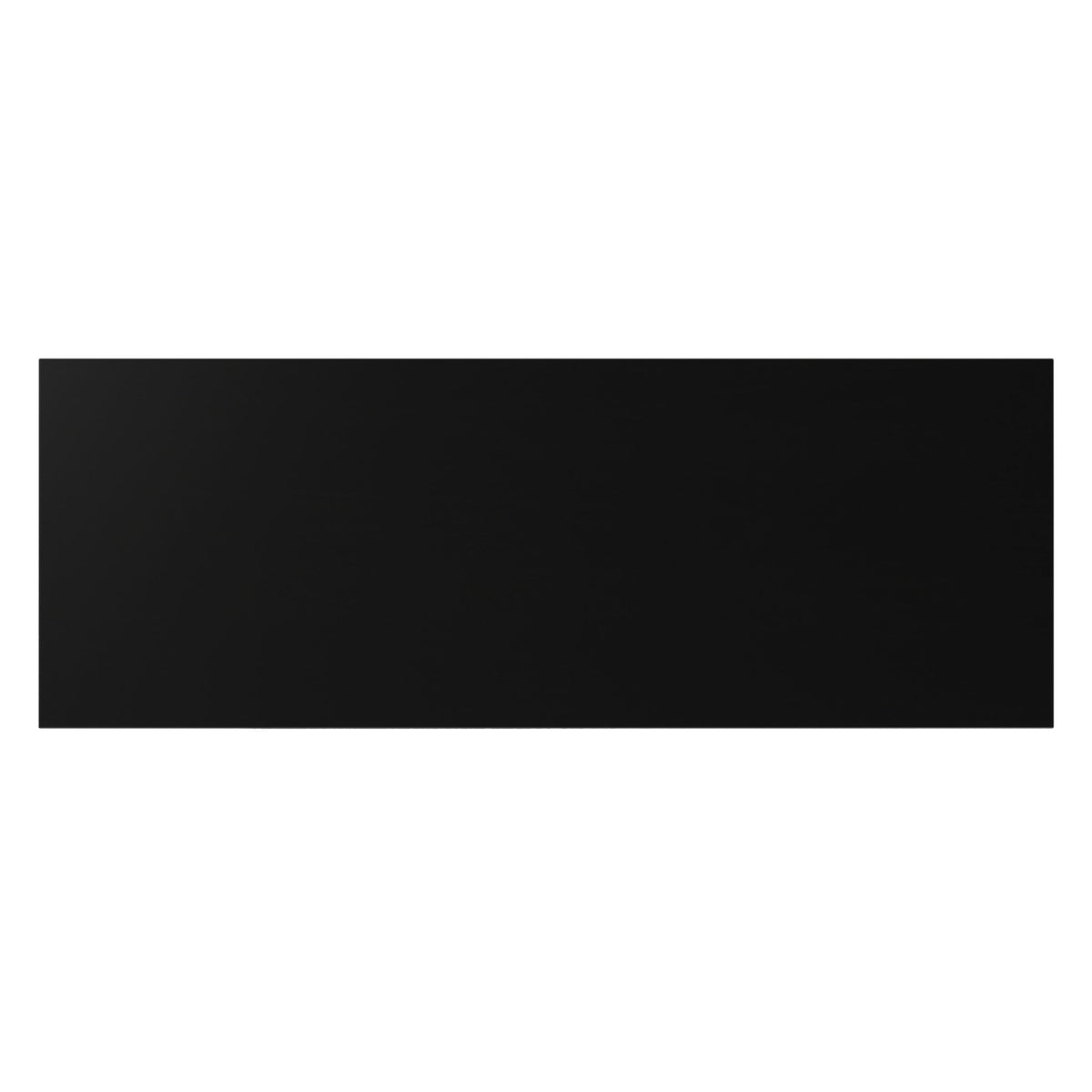 Black TV media stand front panel with centered handle
