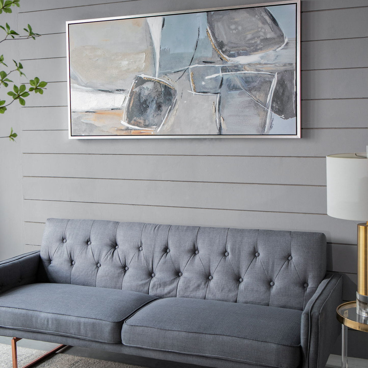 Large Modern Oil Painting, Framed Landscape Wall Art For Living Room Dining Room Office Bedroom - Multicolor