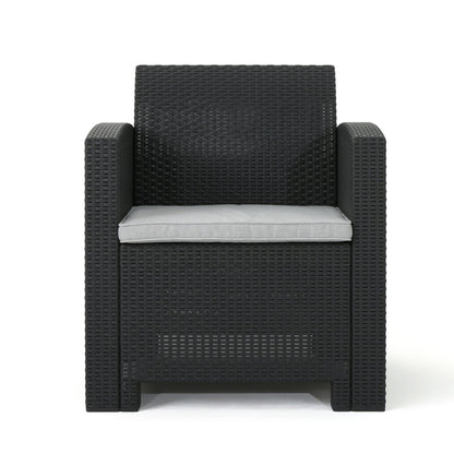 Outdoor Wicker Club Chair With Water Resistance