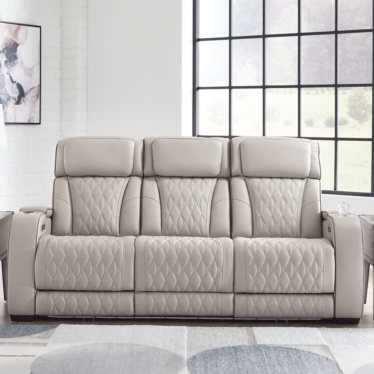 Boyington - Power Reclining Sofa With Adj Headrest