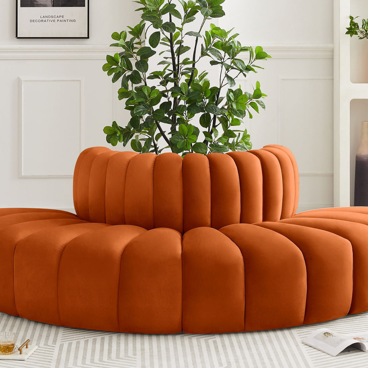 Arc - Velvet 4 Piece Modular Sofa