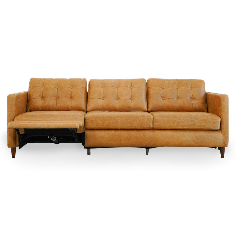 Christopher - Electric Inclining Sofa Left Facing - Tan