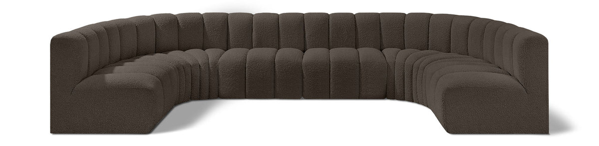 Arc - Boucle Fabric 8 Piece Modular Sofa