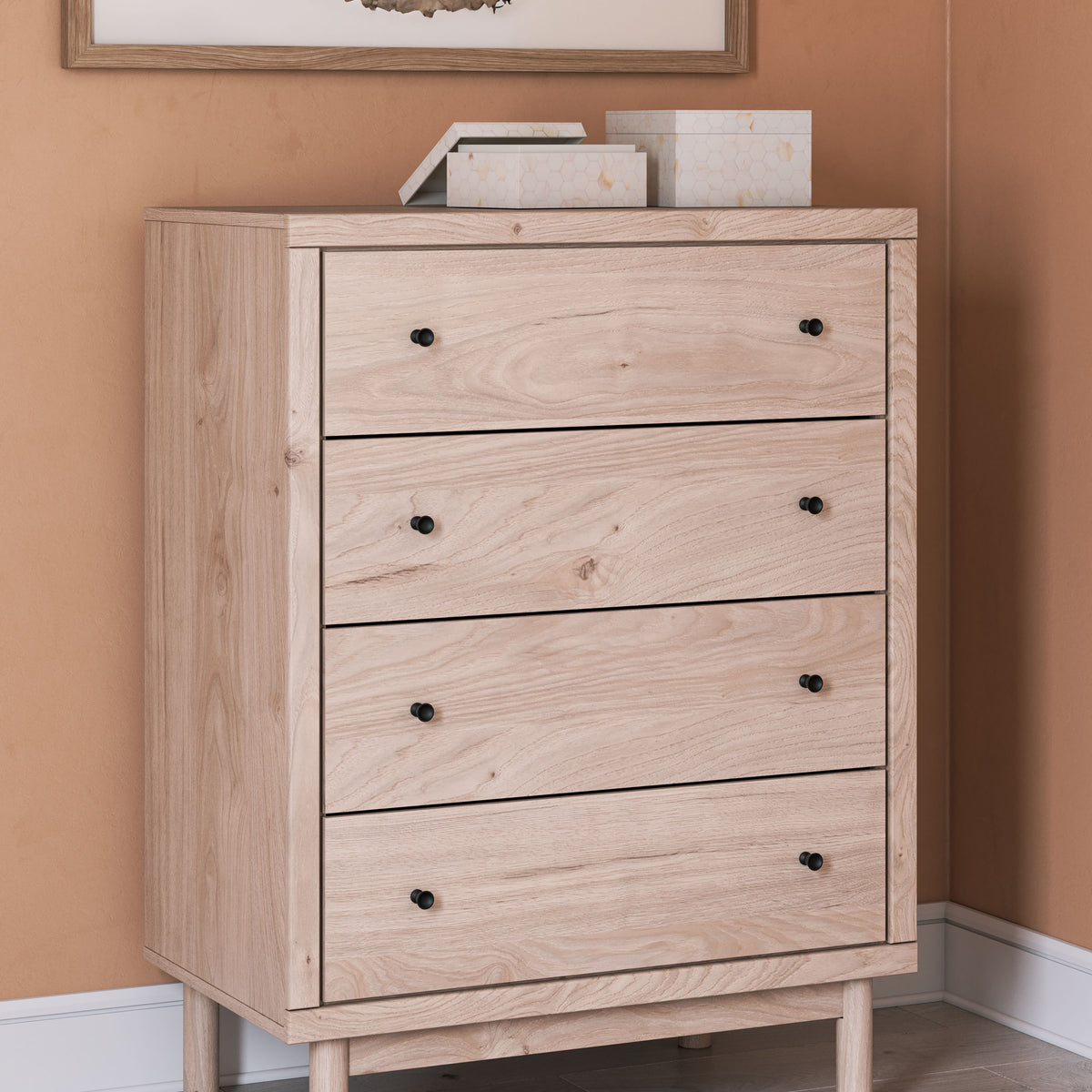 Arloster - Tan - Four Drawer Chest