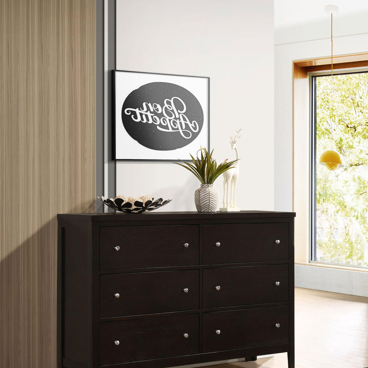 Carlton 6-drawer Dresser Cappuccino