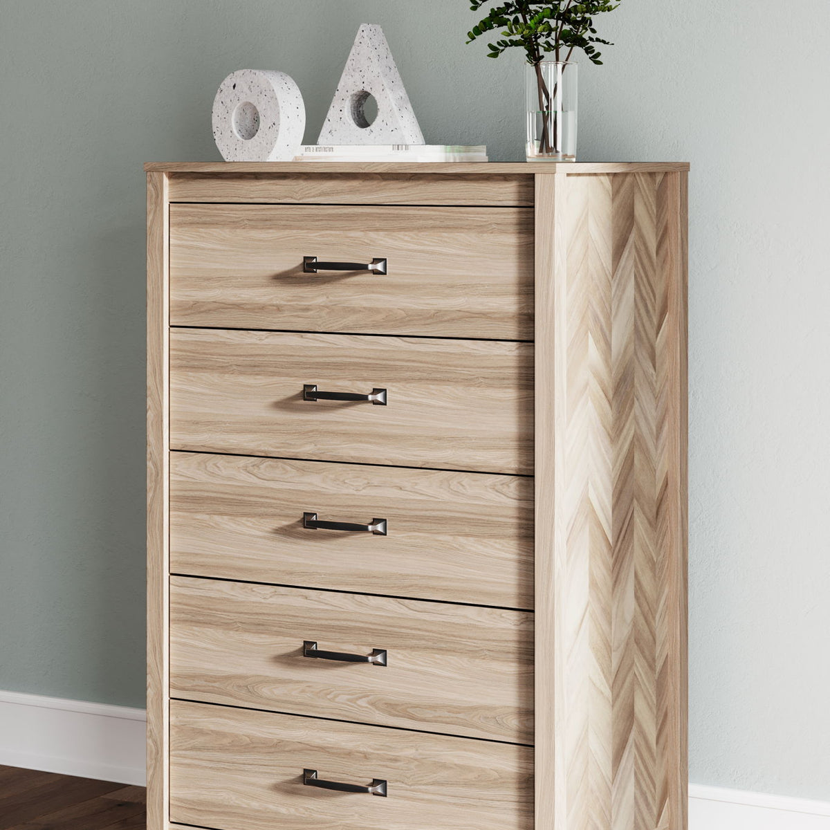 Battelle - Five Drawer Chest - Tan