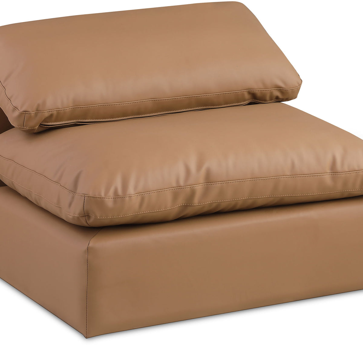 Comfy - Faux Leather Armless Chair