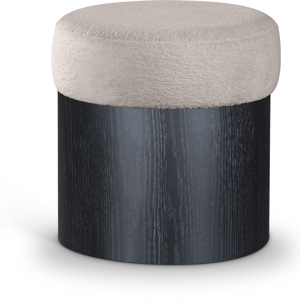 Nimes - Ottoman / Stool With Black Base