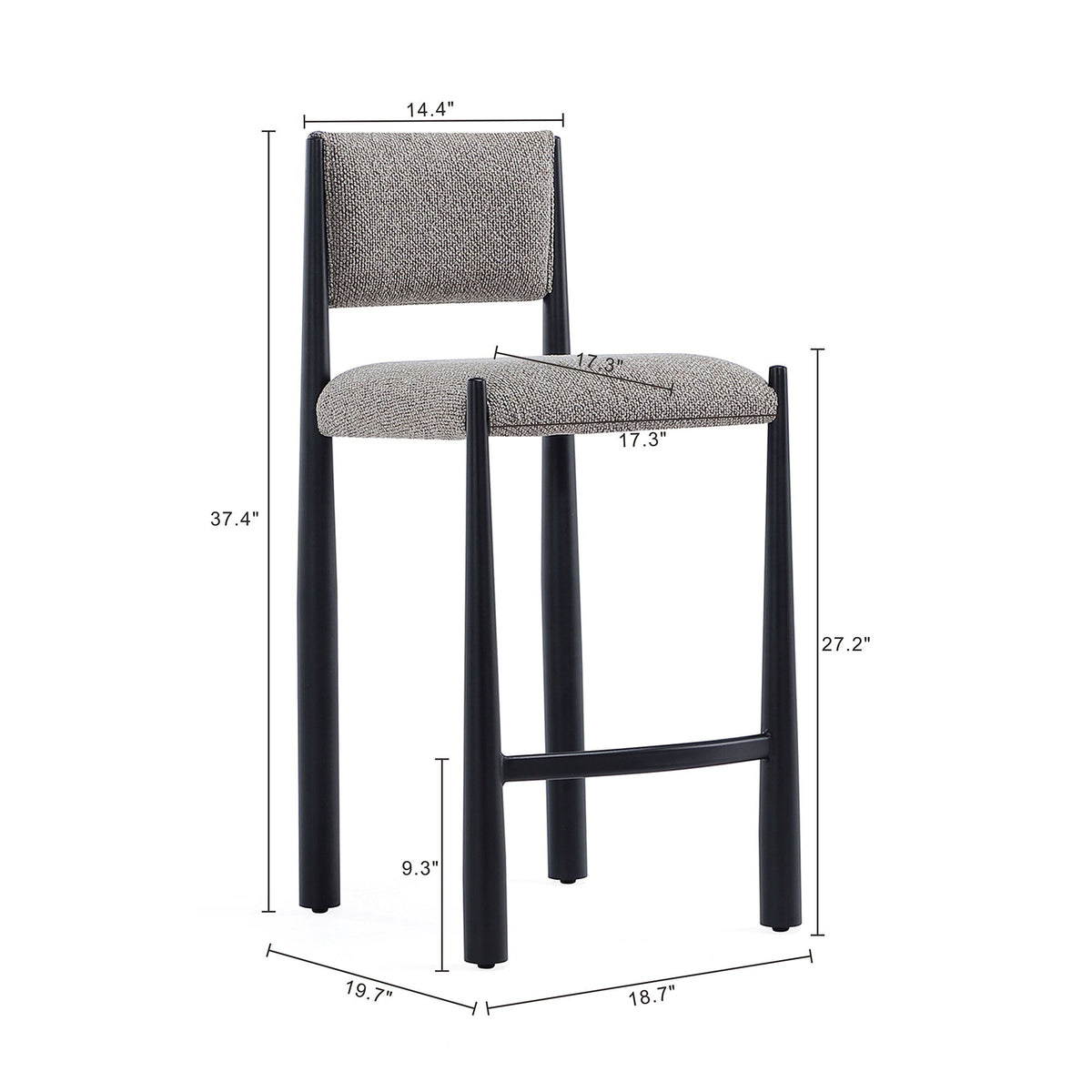 Manhattan Lennor - Counter Stool