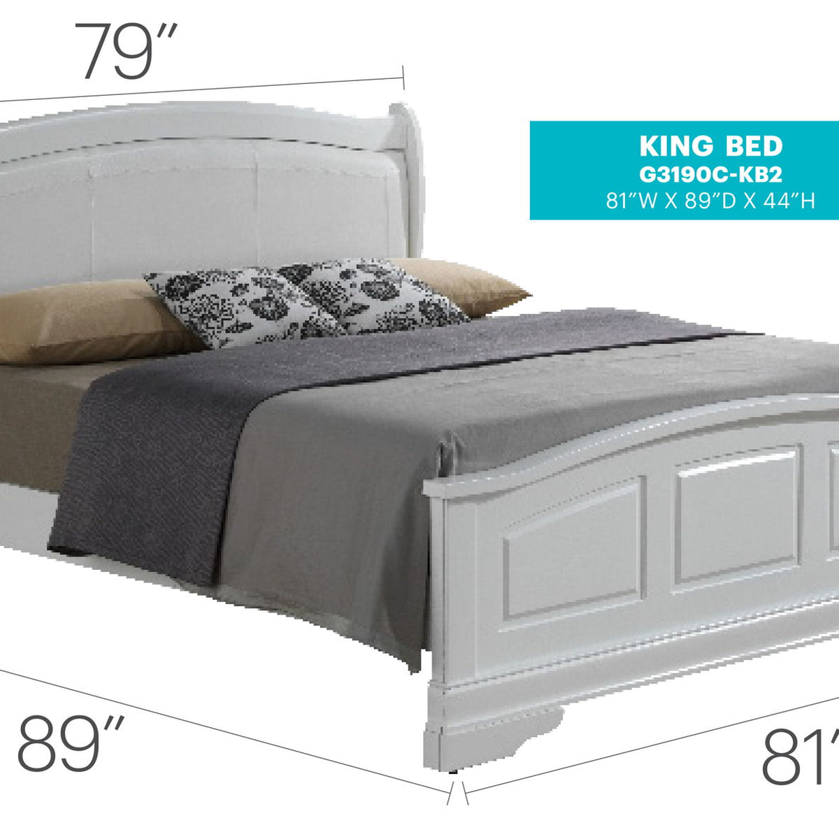 Panel Sleigh Bed Elegantly Crafted