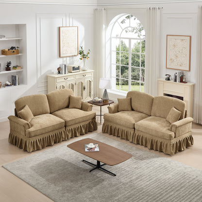 2-Seater Loveseat - Light Coffee
