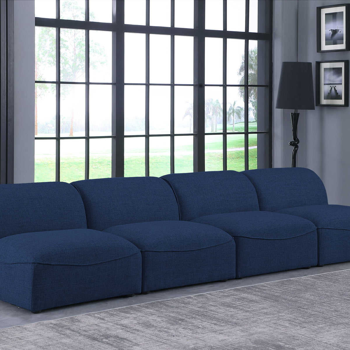 Miramar - 4 Seat Armless Modular Sofa