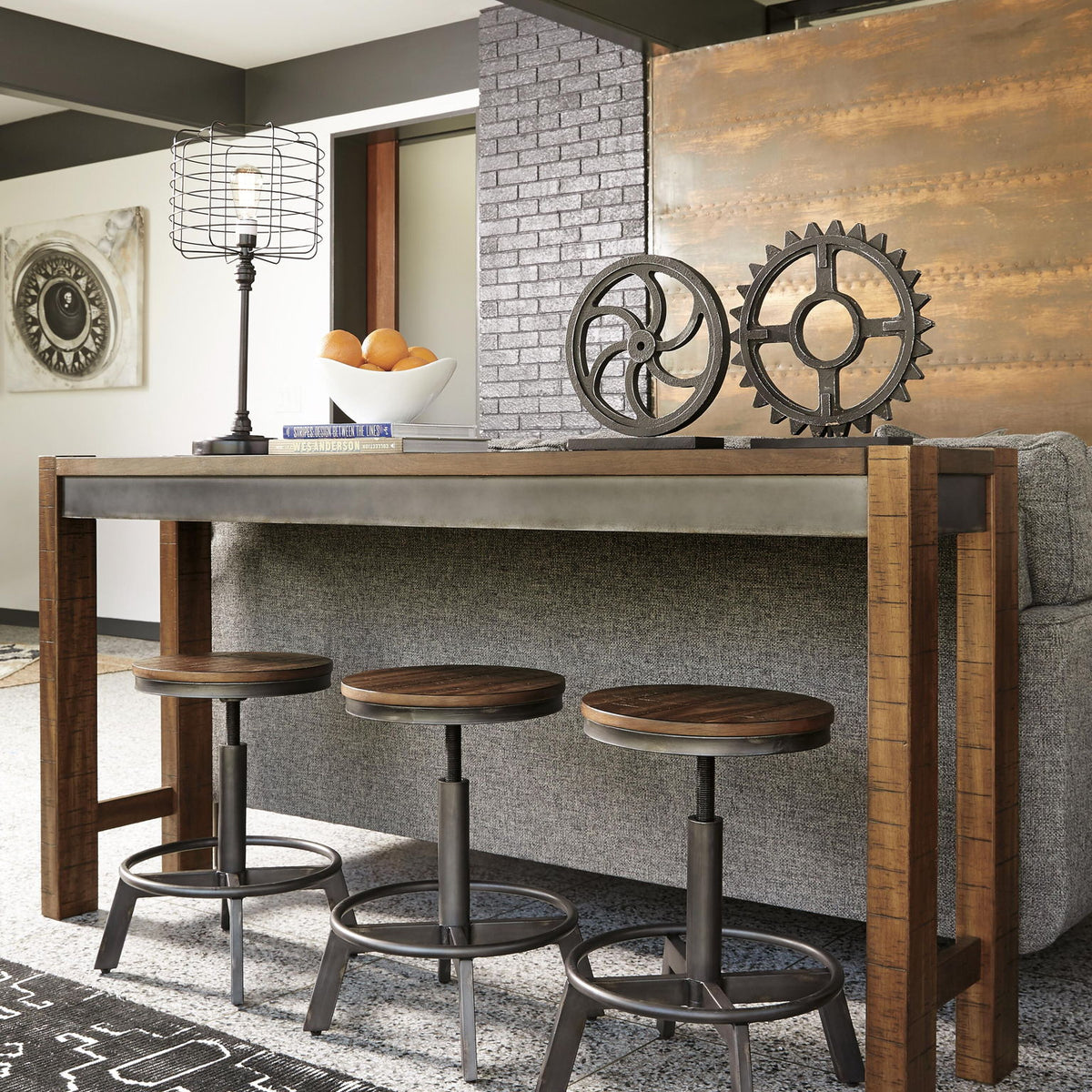 Torjin - Swivel Stool (Set of 2) - Dark Brown
