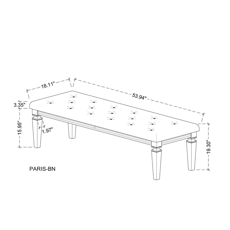 Cross - Bench - Glam Champagne