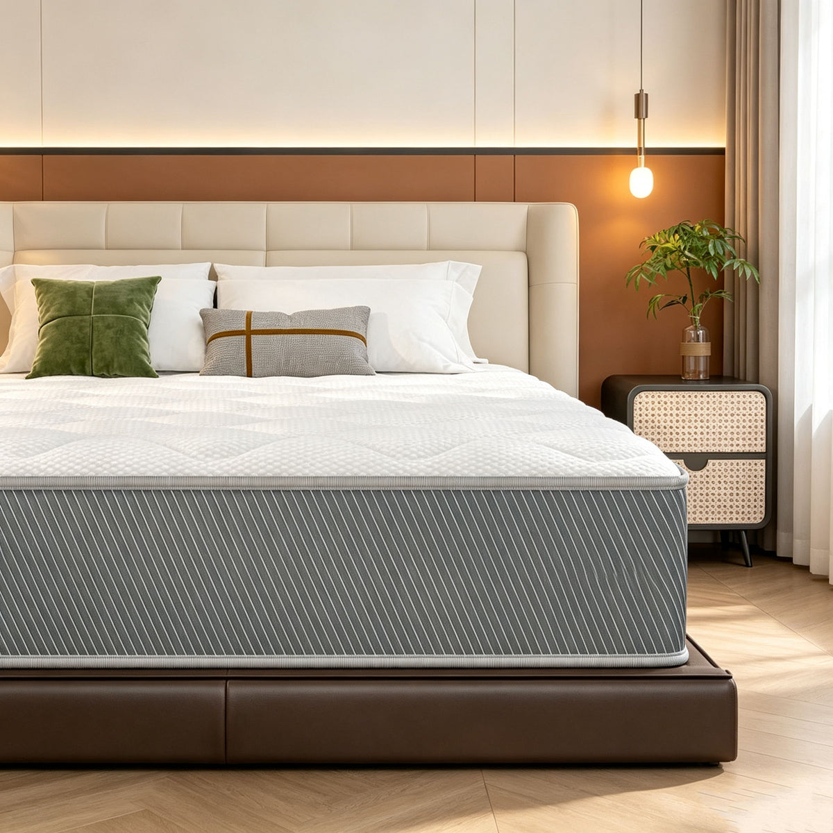 10" Hybrid Mattress With Individual Pocket Coils And Memory Foam
