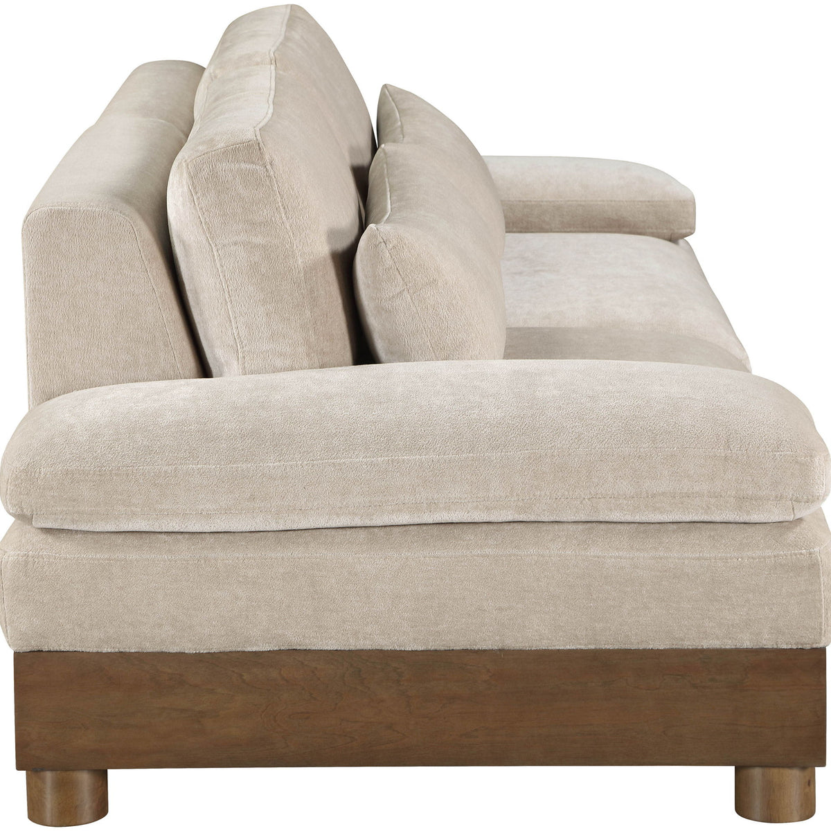 Turin - Chenille Fabric Upholstered Modular Sectional - Taupe