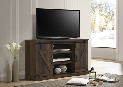 Asher - Wide TV Stand With Sliding Doors And Cable Management