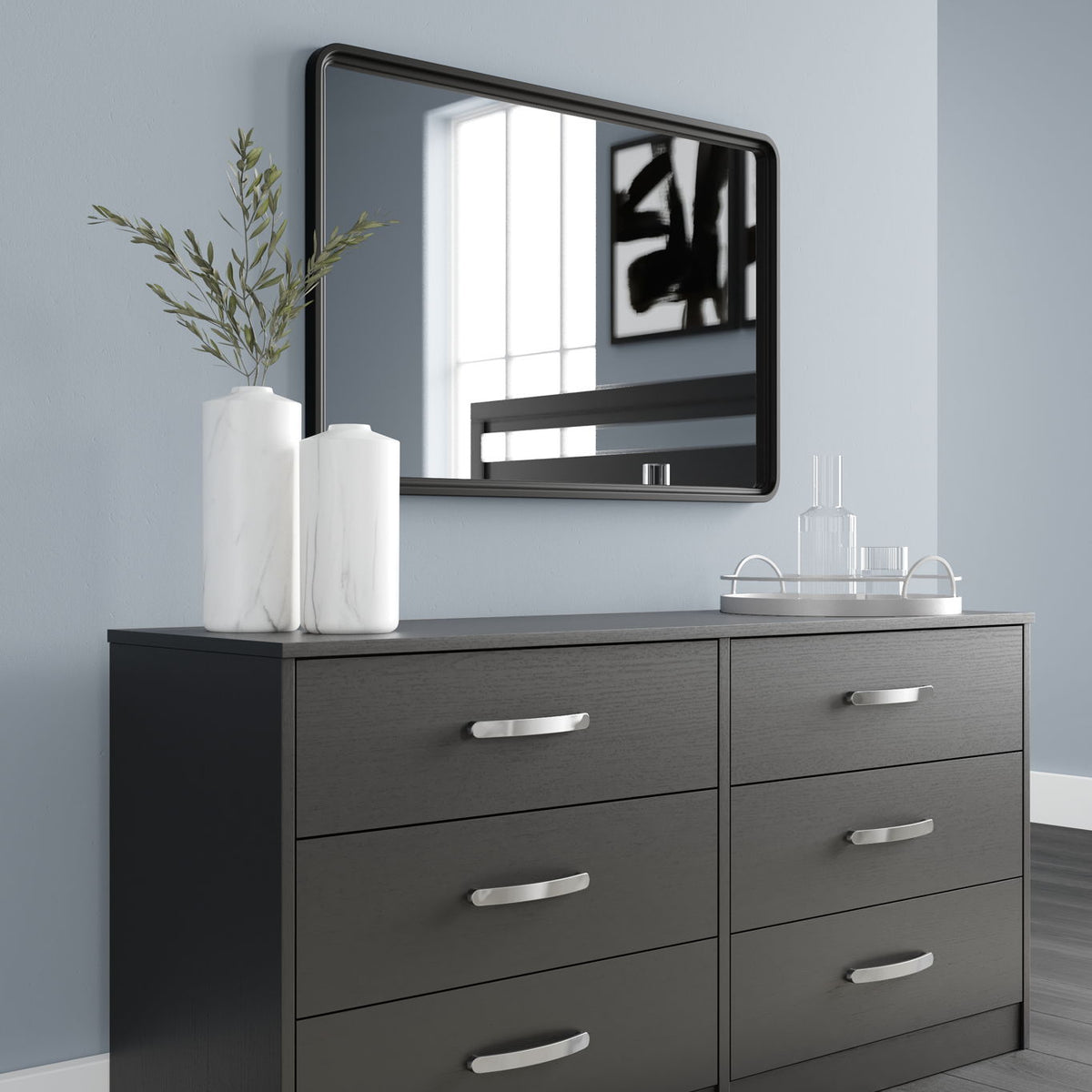 Finch - Six Drawer Dresser - 29'' Height - Black
