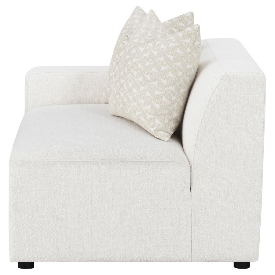 Freddie - Upholstered LAF Chair - Pearl