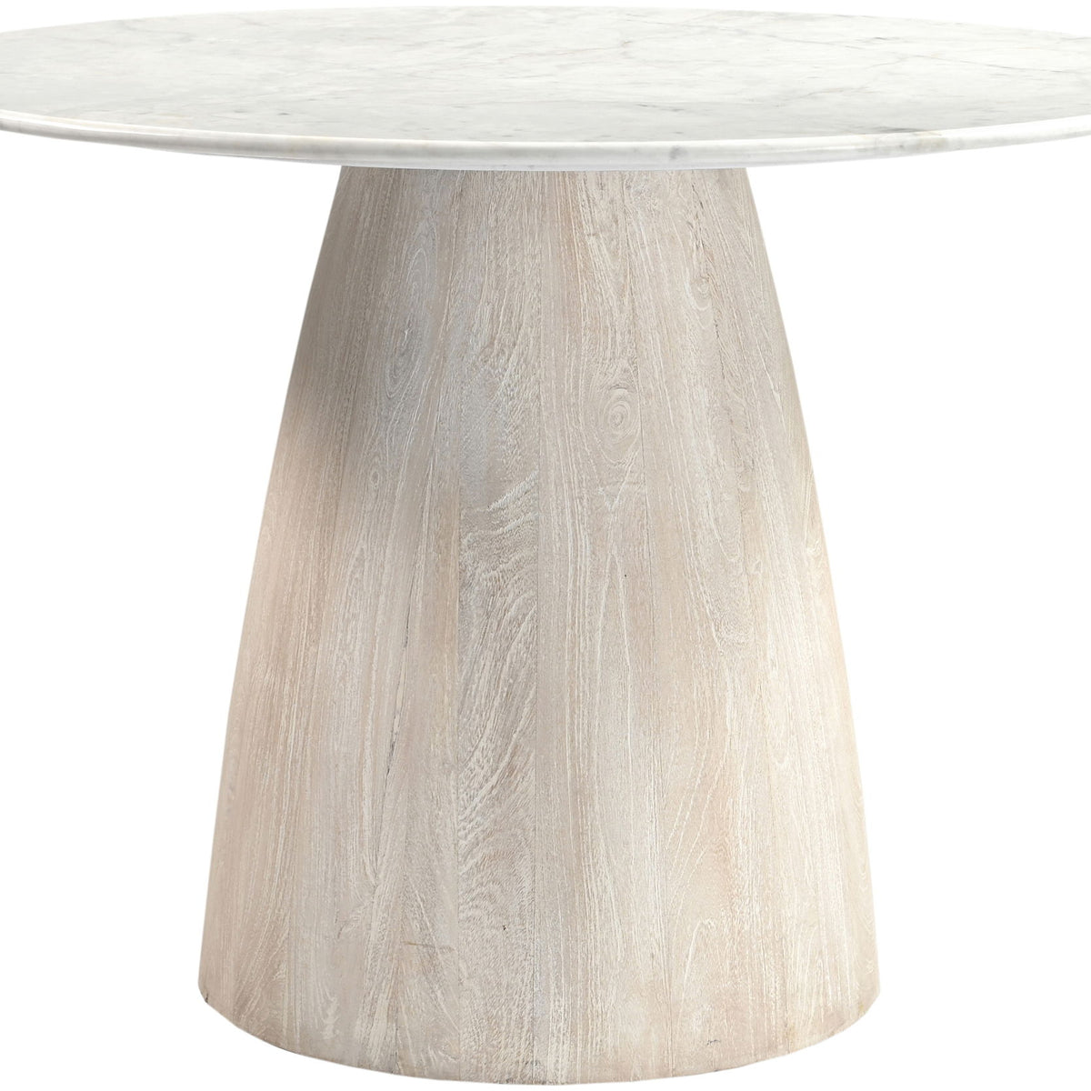 Liona - 42" Marble And Mango Wood Dining Table